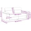 vidaXL Sof&aacute; de 2 plazas Cappuccino 140 cm Piel sint&eacute;tica