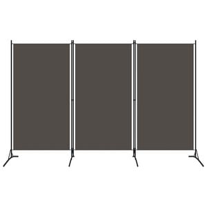 vidaXL Biombo divisor de 3 paneles gris antracita 260x180 cm
