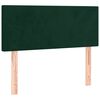vidaXL Cama box spring con colch&oacute;n terciopelo verde oscuro 90x200 cm