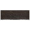vidaXL Estante pared madera roble tratada marrón oscuro 160x50x(2-4)cm
