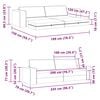 vidaXL Sof&aacute; cama 200cm Gris Nube tela