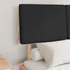 vidaXL Estructura de Cama con Cabecera Tapizada Negro 120 x 200 cm