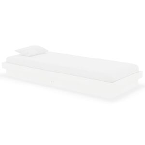 vidaXL Estructura de cama individual peque&ntilde;a sin colch&oacute;n madera blanco