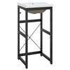 vidaXL Estructura de ba&ntilde;o con lavabo incorporado hierro negro