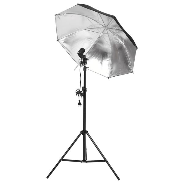 vidaXL Kit de estudio fotográfico con set de luces y fondo
