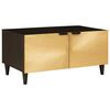 vidaXL Mesa de centro Negro y dorado 80 x 50 x 40 cm