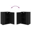 vidaXL Conjunto de mueble de TV 4 pcs Roble Negro Madera contrachapada