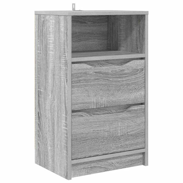 vidaXL Mesa de Noche Gris Sonoma 40 x 30 x 467 cm Madera contrachapada