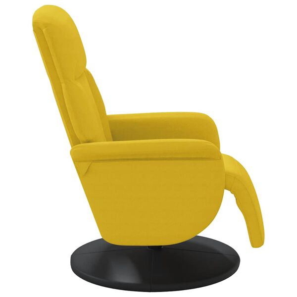 vidaXL Sill&oacute;n reclinable con reposapi&eacute;s terciopelo amarillo