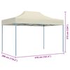 vidaXL Carpa de Fiesta Crema 280 x 410 x 315 cm Tela Oxford