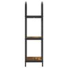 vidaXL Estante de libros Roble ahumado 40 x 30 x 109 cm