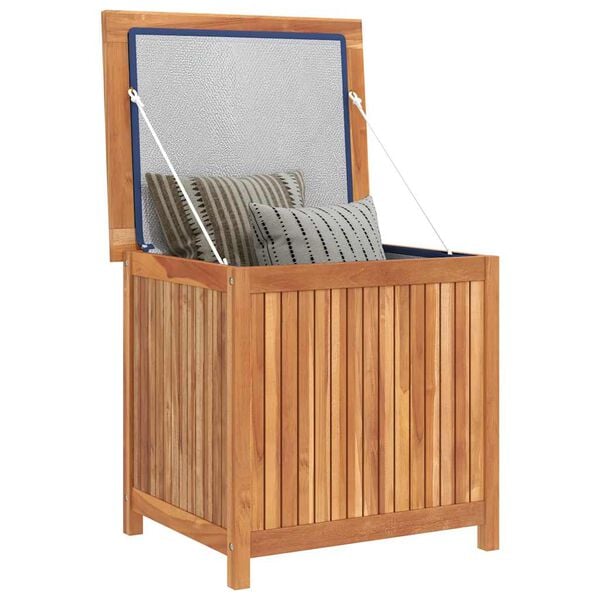 vidaXL Caja de almacenaje de jard&iacute;n madera maciza de teca 60x50x58 cm