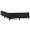 vidaXL Cama box spring sin colch&oacute;n cuero sint&eacute;tico negro 160x210 cm