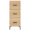 vidaXL Aparador de madera contrachapada roble Sonoma 34,5x34x180 cm