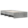 vidaXL Estructura de cama madera de ingenier&iacute;a gris Sonoma 90x200 cm