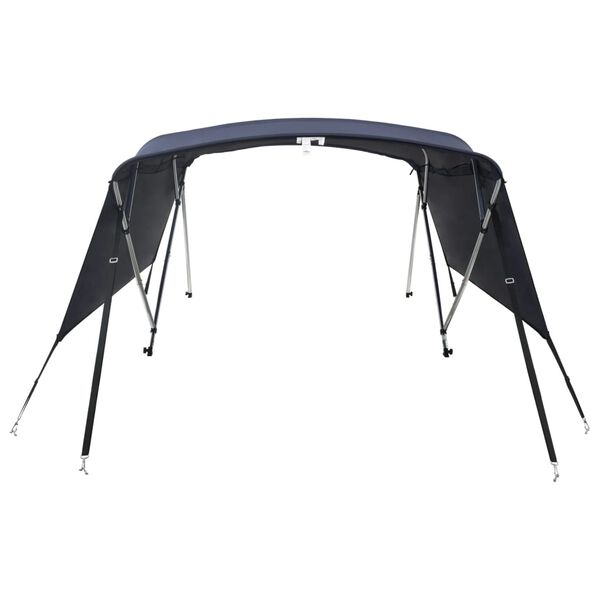 vidaXL Toldo bimini 4 arcos con paredes laterales 243x(200-213)x137 cm
