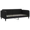 vidaXL Sof&aacute; cama sin colch&oacute;n tela negro 90x200 cm