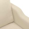 vidaXL Sill&oacute;n de tela color crema 60 cm