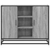 vidaXL Aparador de madera de ingeniería gris Sonoma 92x35x76 cm