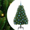 vidaXL &Aacute;rbol de Navidad artificial 150 cm 150 LED Blanco C&aacute;lido Verde