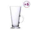 vidaXL Vasos de caf&eacute; latte con asa 6 unidades 250 ml