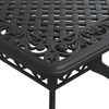 vidaXL Juego de comedor de jard&iacute;n 5 piezas aluminio fundido negro