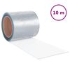 vidaXL Tira de cortina para puertas PVC transparente 200x1,6 mm 10 m