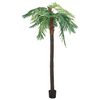vidaXL Palmera f&eacute;nix artificial con macetero 305 cm verde