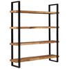 vidaXL Estanter&iacute;a de 4 niveles madera de mango rugosa 160x40x180 cm