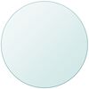 vidaXL Tablero de mesa cristal templado redondo 600 mm