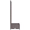 vidaXL Jardinera con enrejado PP marrón 40x40x121,5 cm