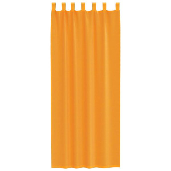 vidaXL Cortinas de gasa con trabillas 2 uds naranja 140x260 cm