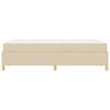 vidaXL Cama tipo Box Spring Blanco y Crema 120 x 190 cm Poli&eacute;ster