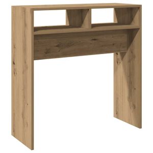 vidaXL Mesa consola madera de ingenier&iacute;a roble artesanal 78x30x80 cm