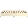 vidaXL Estructura de cama sin colch&oacute;n cuero sint&eacute;tico crema 140x200 cm
