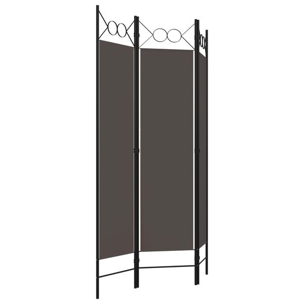 vidaXL Biombo divisor de 3 paneles gris antracita 120x180 cm