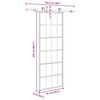 vidaXL Puerta corredera con set herrajes vidrio ESG aluminio 76x205 cm