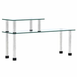 vidaXL Estanter&iacute;a de cocina vidrio templado transparente 45x16x26 cm