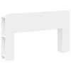 vidaXL Cabecero con armario 135 x 18,5 x 80 cm Madera de ingenier&iacute;a
