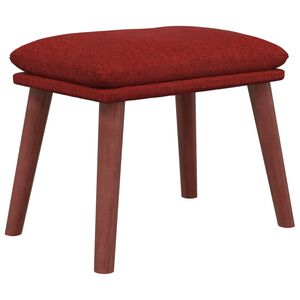 vidaXL Reposapi&eacute;s de tela rojo tinto 45x29,5x35 cm