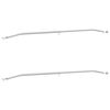 vidaXL Soporte para lona para remolques 2 Plateado 102-155 cm Aluminio