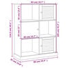 vidaXL Librer&iacute;a VIGO madera maciza de pino blanco 90x35x114,5 cm