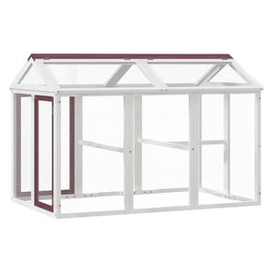 vidaXL Corral de madera maciza pino color moca 141x94x104 cm
