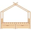 vidaXL Estructura cama ni&ntilde;os con cajones madera maciza pino 90x200 cm
