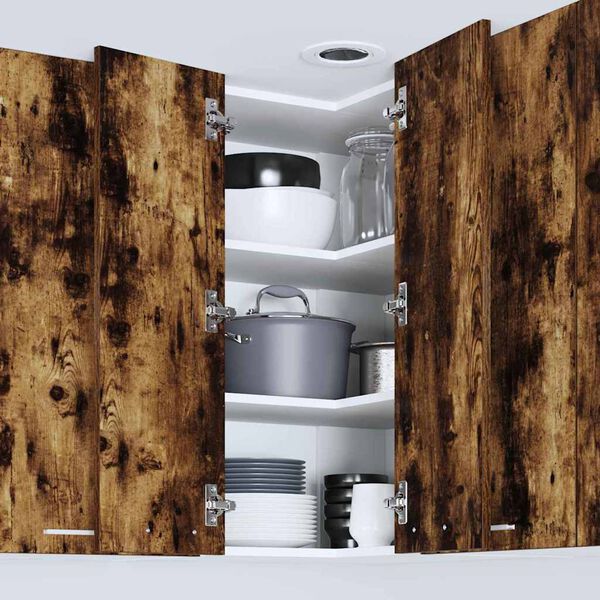 vidaXL Mueble colgante Roble Ahumado y 57 x 57 x 80 cm