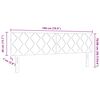 vidaXL Cabecero Marr&oacute;n 180 cm tela