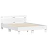 vidaXL Estructura de cama sin colch&oacute;n blanco 140x190 cm