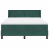 vidaXL Cama tipo Box Spring Verde oscuro 200 x 160 cm Terciopelo