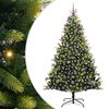 vidaXL &Aacute;rbol de Navidad Artificial Plegable 300 LEDs Verde 210 cm