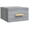 vidaXL Mesitas de noche de pared 2 uds color gris Sonoma 35x35x20 cm